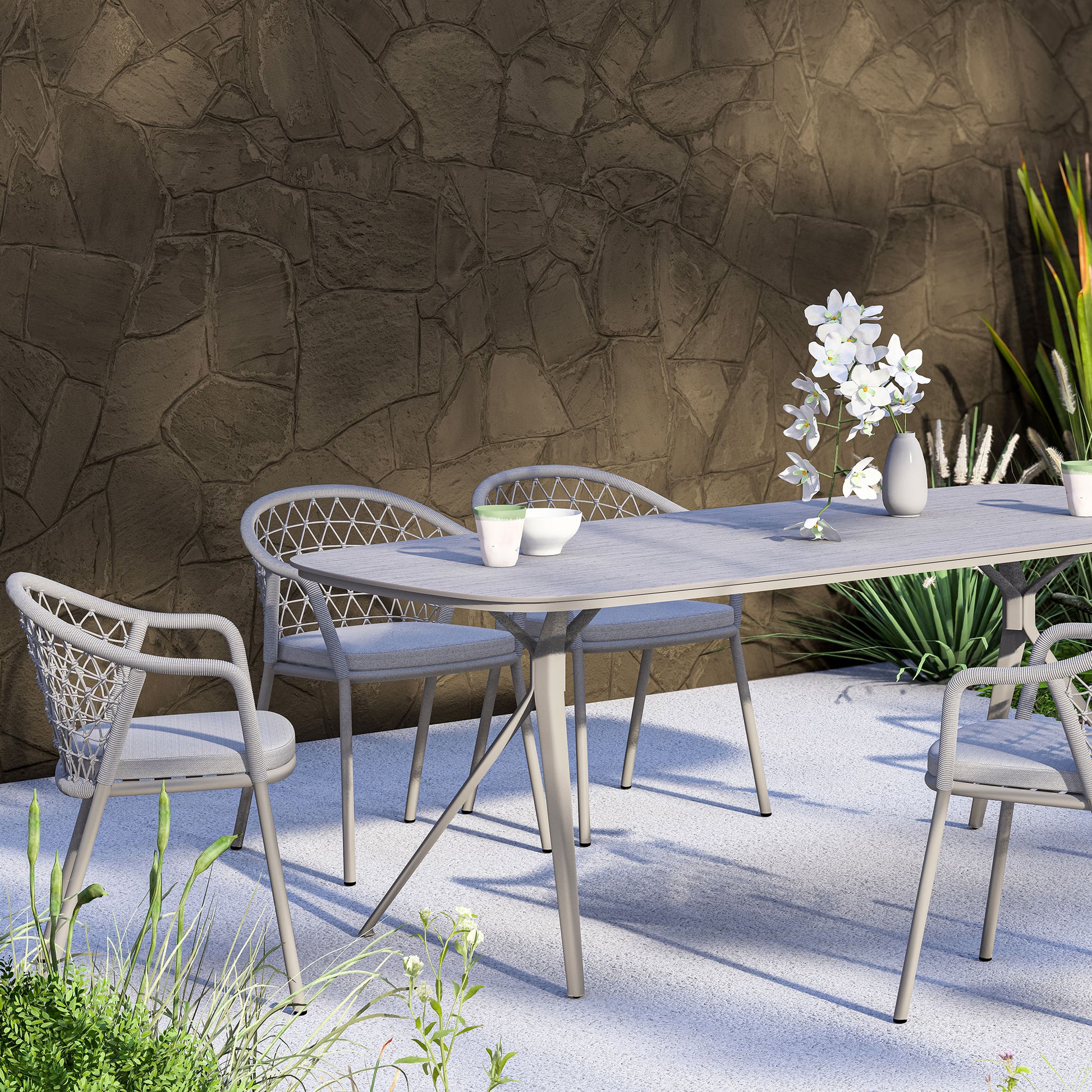 Gartentisch mit Stühlen