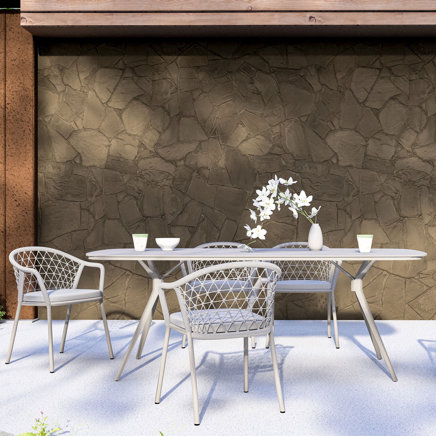 Gartentisch mit Stühlen