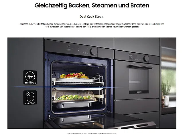 Samsung BO210 Dual Cook Steam Backofen – Ausstellungsstück, neu