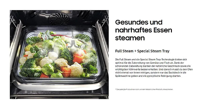 Samsung BO210 Dual Cook Steam Backofen – Ausstellungsstück, neu