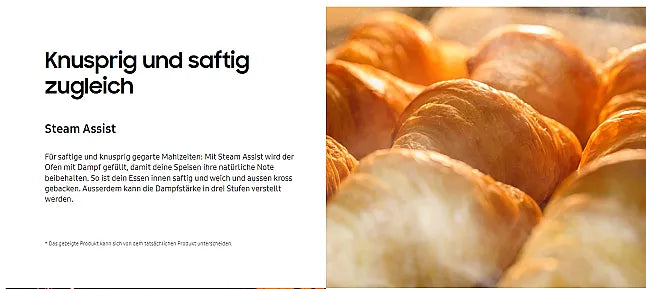 Samsung BO210 Dual Cook Steam Backofen – Ausstellungsstück, neu