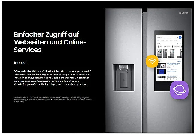 Samsung SBS 110 Food Center mit Family Hub – Ausstellungsgerät