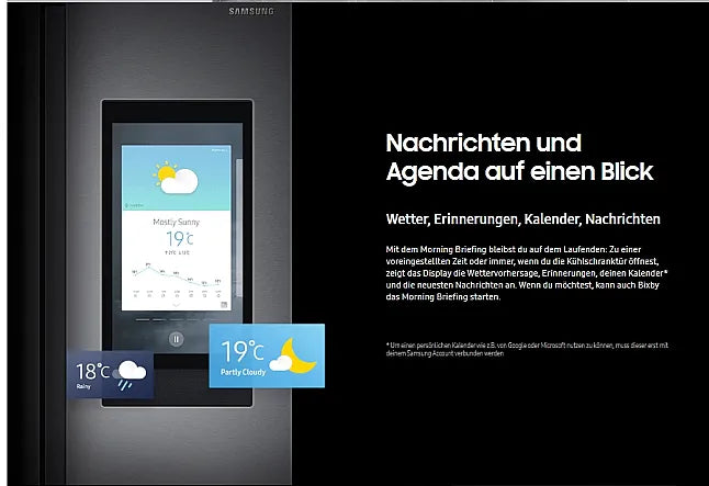 Samsung SBS 110 Food Center mit Family Hub – Ausstellungsgerät