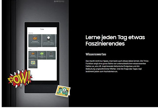 Samsung SBS 110 Food Center mit Family Hub – Ausstellungsgerät