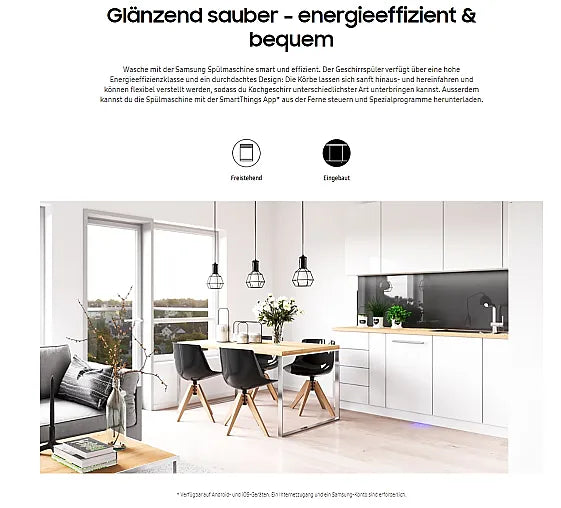 Samsung EGS 110 Geschirrspüler – Ausstellungsgerät, neu & sparsam