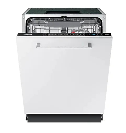 samsung geschirrspüler frontansicht weiss geöffnet