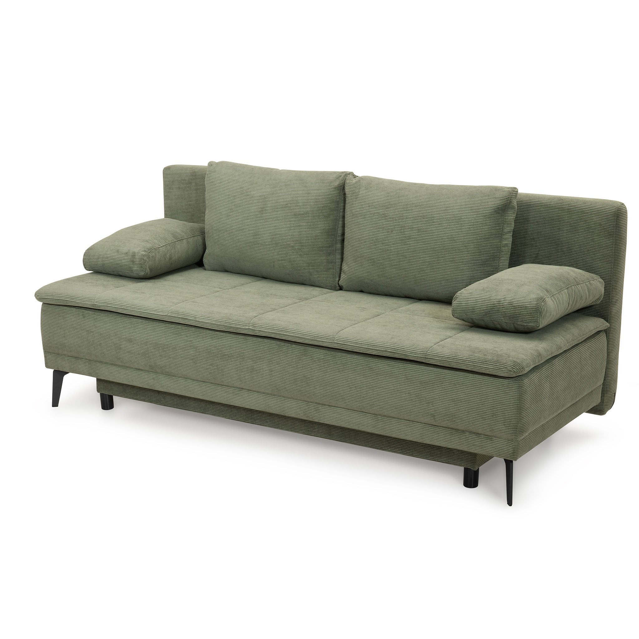 grünes Schlafsofa von Vorne 
