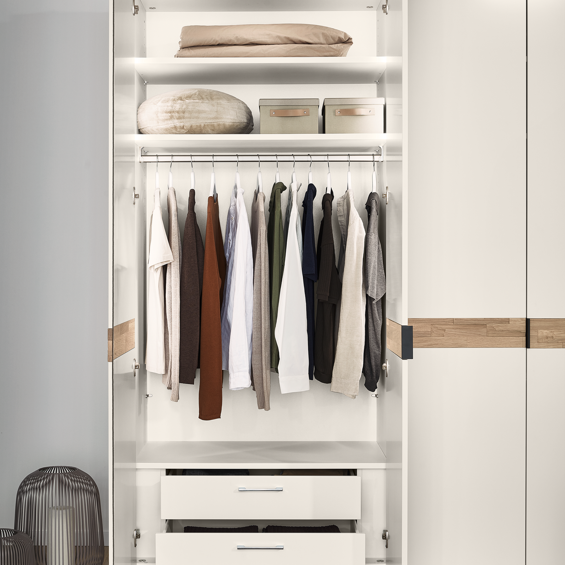 Kleiderschrank innenansicht