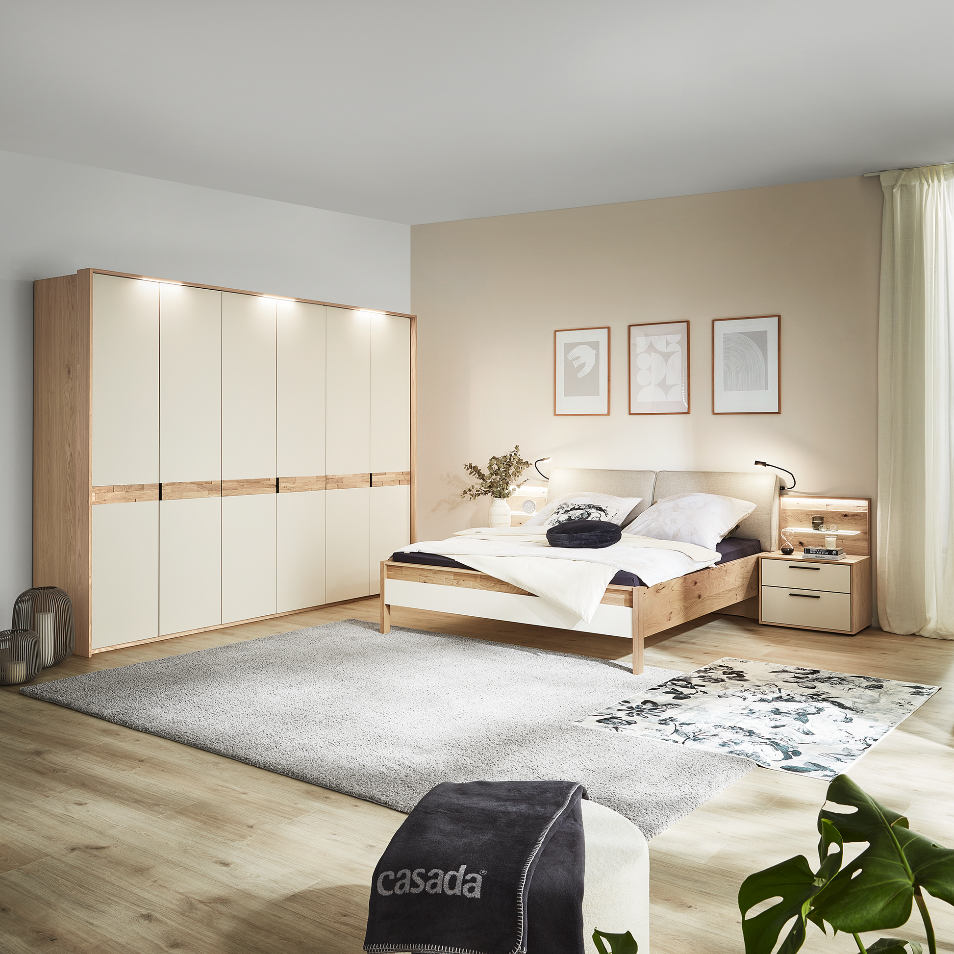 schlafzimmer komplett mit beleuchtung