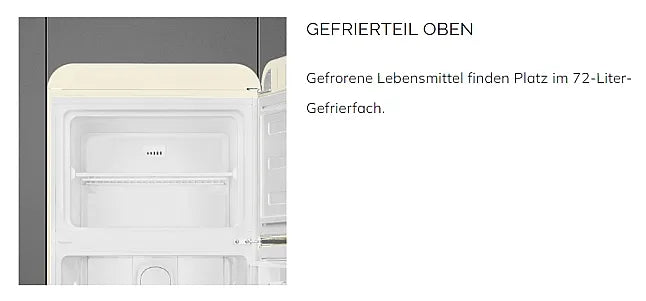 SMEG FAB30RCR5 Kühl-Gefrierkombination im 50’s Style – Ausstellungsstück, neu
