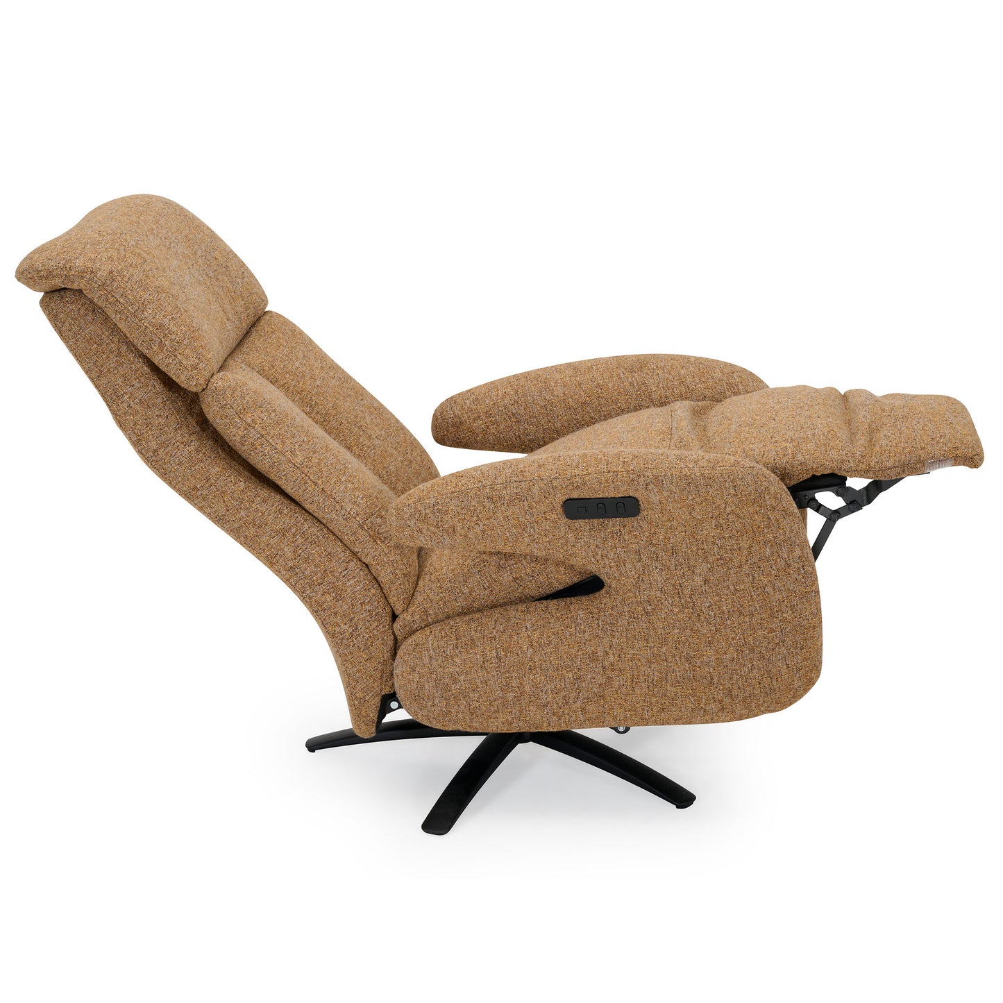 TV Sessel mit Stoffbezug in Liegeposition