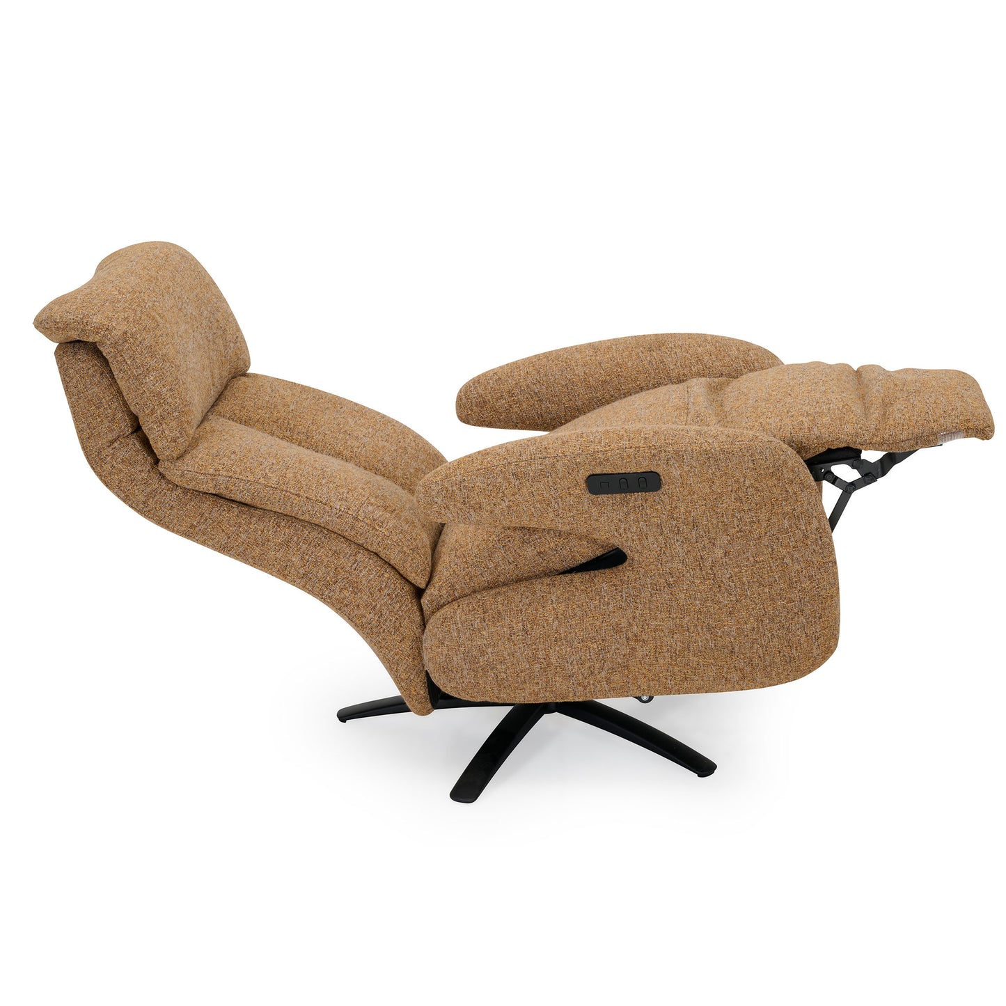 TV Sessel mit Stoffbezug in Liegeposition