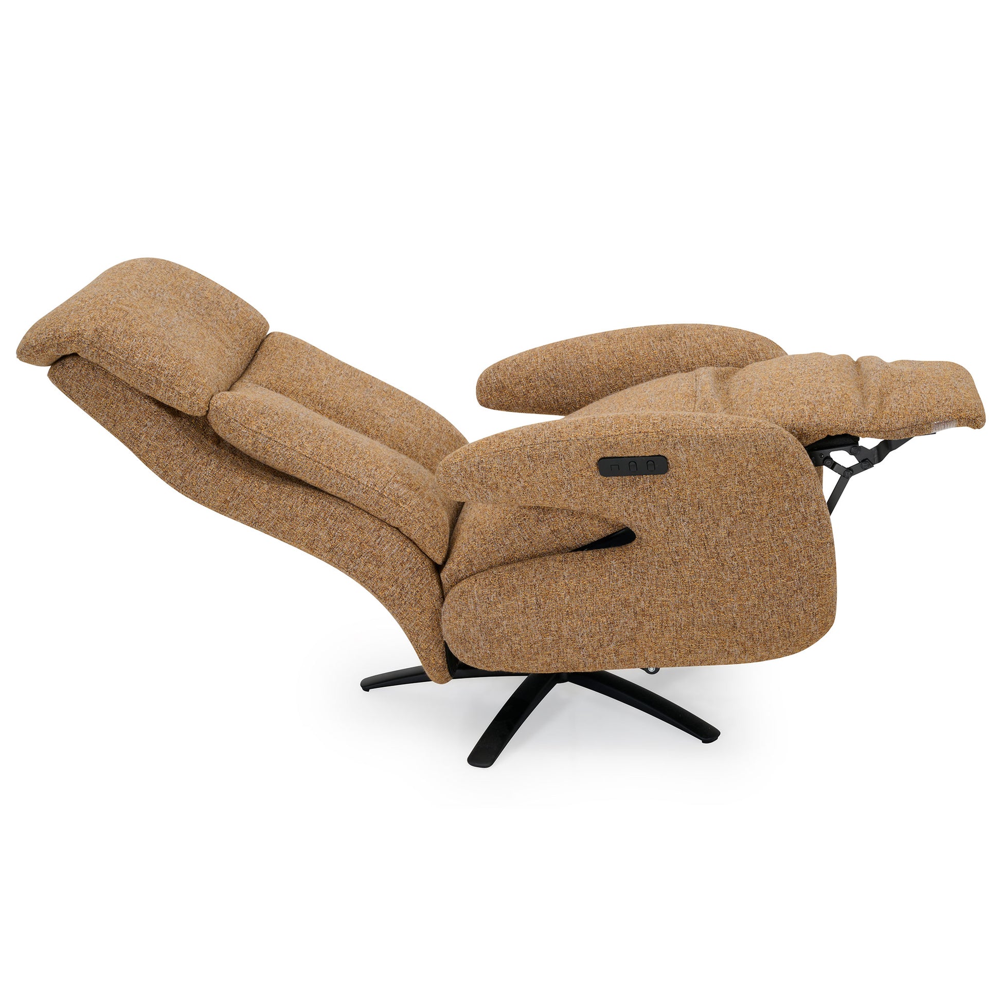 TV Sessel mit Stoffbezug in Liegeposition